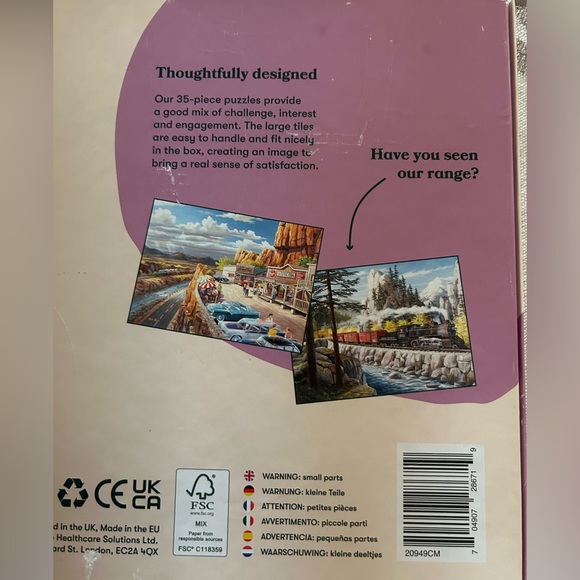 Relish Puzzle Large Pieces For Seniors- Dementia Product 35 Piece Bathing Birds - Picture 13 of 13